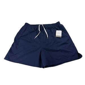 Dolfin Mens Navy Blue Water Short Swim‎ Trunks 3XL  Nylon Taslon Liner NWT